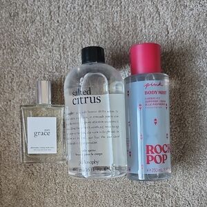 Philosophy Salted Citrus and Pure Grace Fragrance Trio